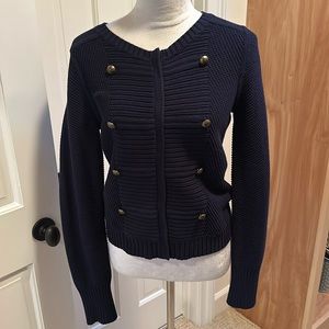 SPRING SALE! Banana Republic double breasted zip up sweater jacket